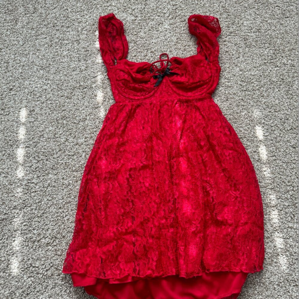 Lucy in the sky Lace Babydoll dress